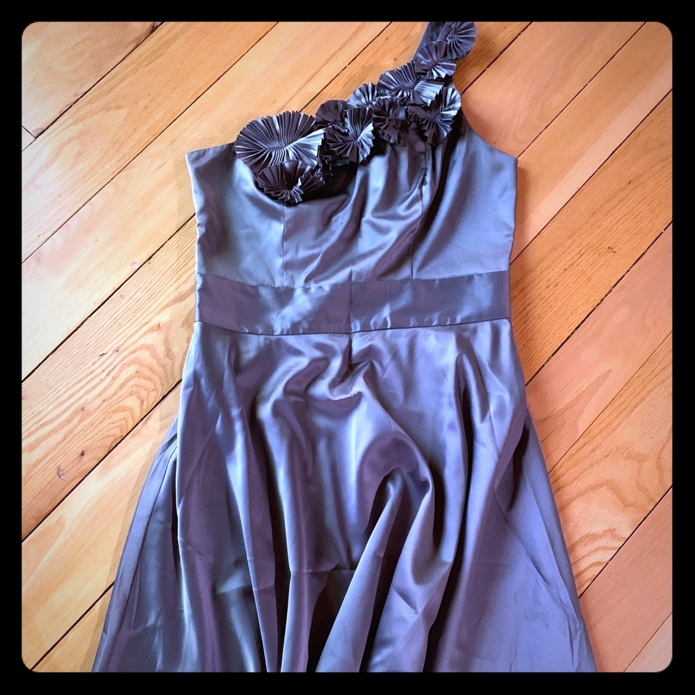 The Limited asymmetrical dress with floral detail
